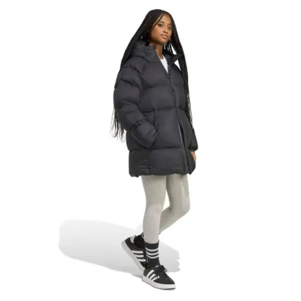 Adidas NWT Women's Size Large Black Myshelter Climawarm Down Parka Coat $300